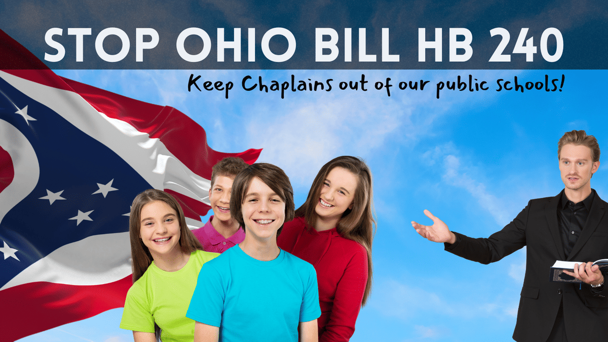Ohio House Republicans’ HB 240 is a dangerous attack on the separation of church and state