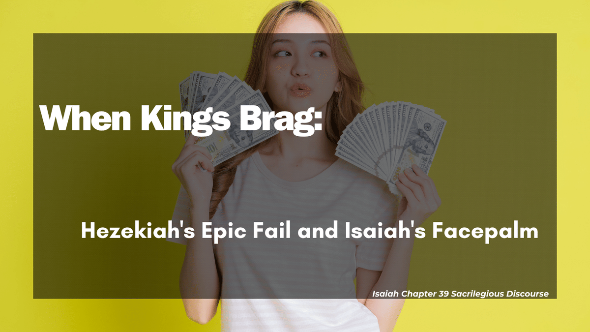 When Kings Brag: Hezekiah’s Epic Fail and Isaiah’s Facepalm