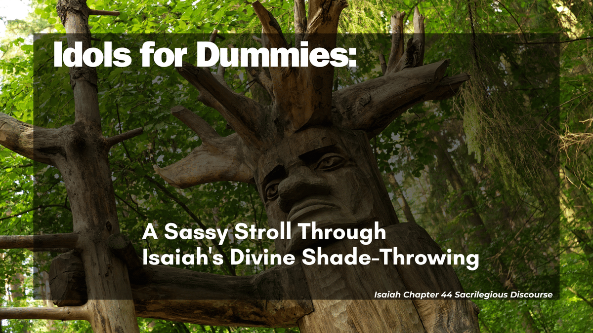 Idols for Dummies: A Sassy Stroll Through Isaiah’s Divine Shade-Throwing