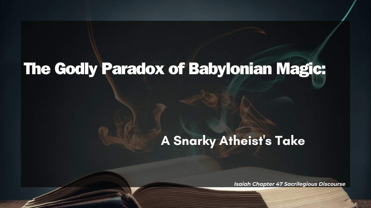 The Godly Paradox of Babylonian Magic: A Snarky Atheist’s Take