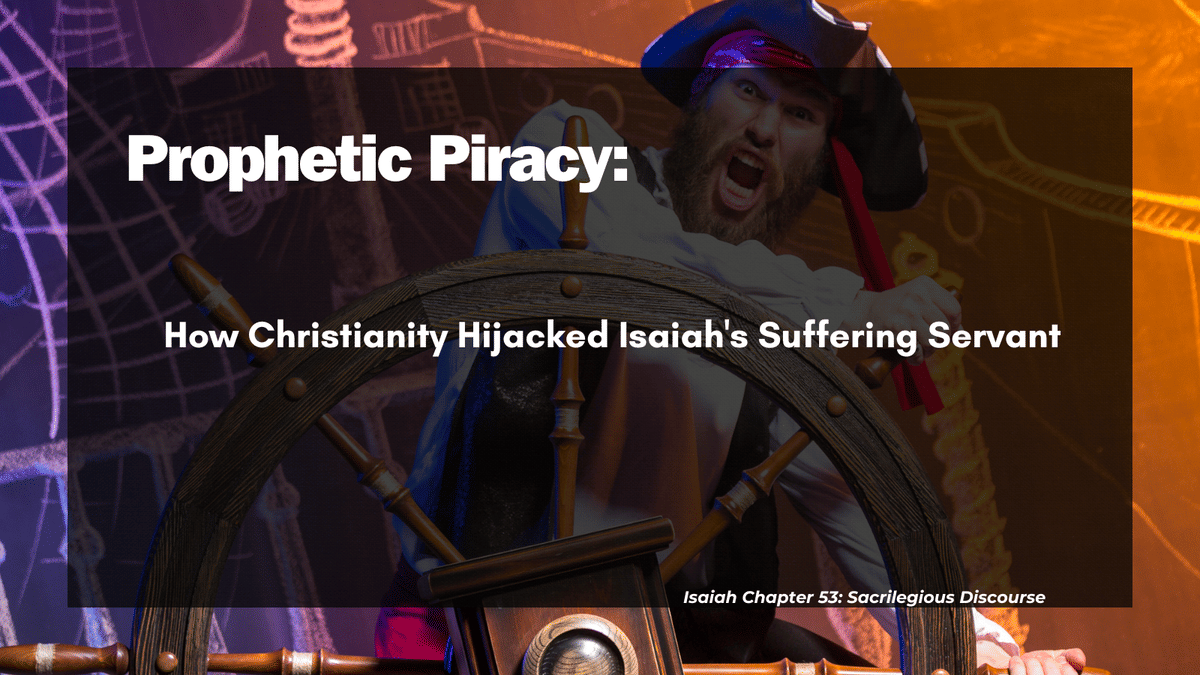Prophetic Piracy: How Christianity Hijacked Isaiah’s Suffering Servant
