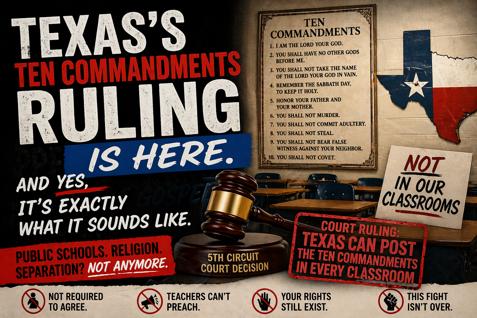 Texas’s Ten Commandments Ruling: Plain-English Guide