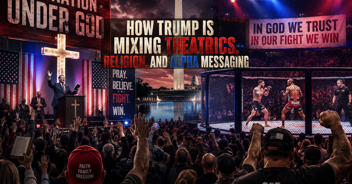 Freedom 250’s Prayer Rally and the UFC Fight: How Trump Is Mixing Theatrics, Religion, and Alpha Messaging